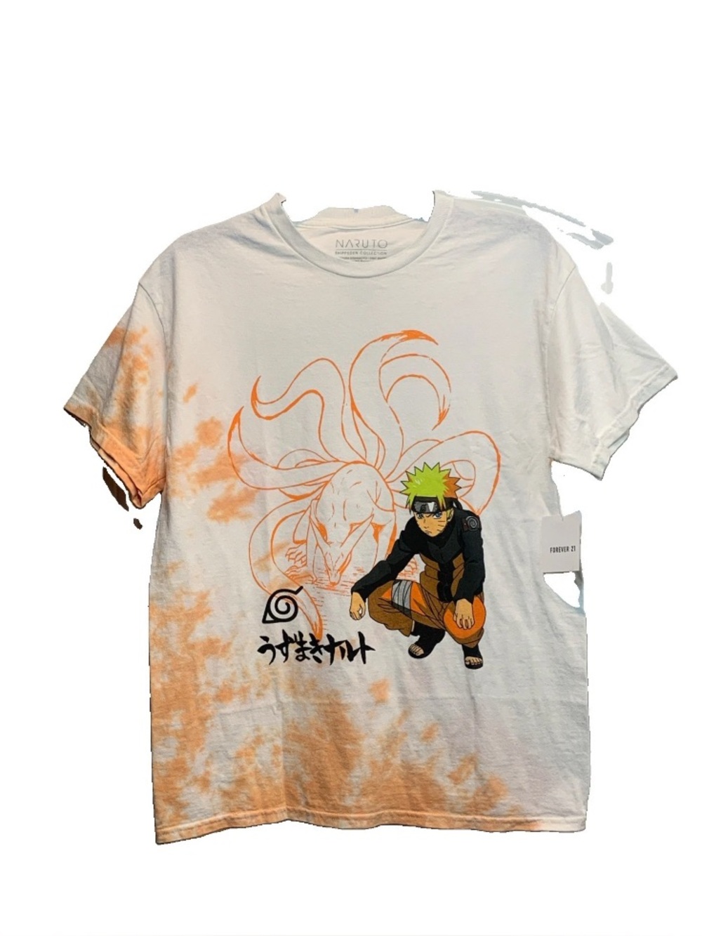 Naruto Shippuden Forever 21 T-Shirt Tie-Dye Anime Graphic Men’s Sz 2XL NWT